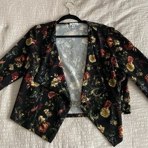 JULES & LEOPOLD Floral Blazer-Style Cardigan